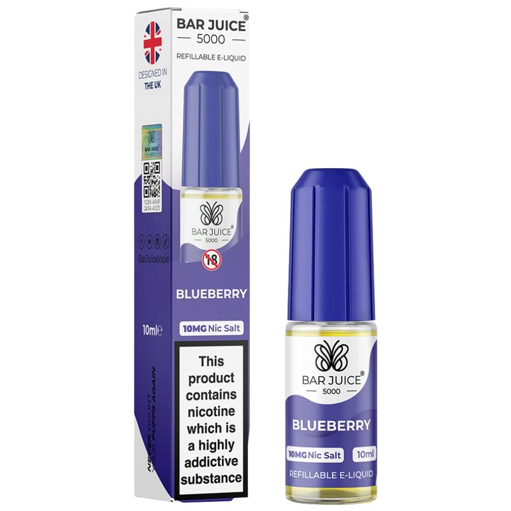 Blueberry Nic Salt E-Liquid by Bar Juice (10ml)