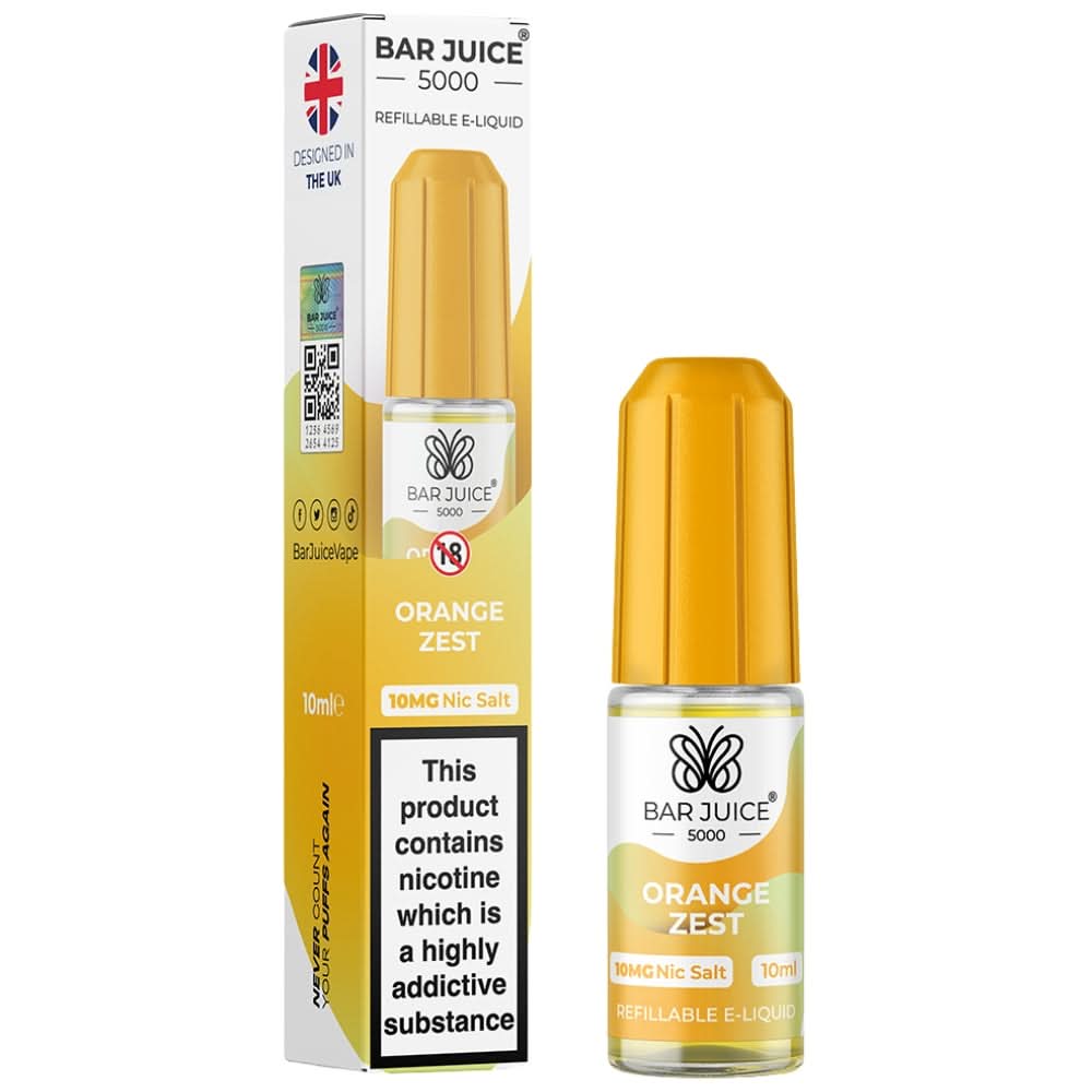 Orange Zest Nic Salt E-Liquid by Bar Juice (10ml)