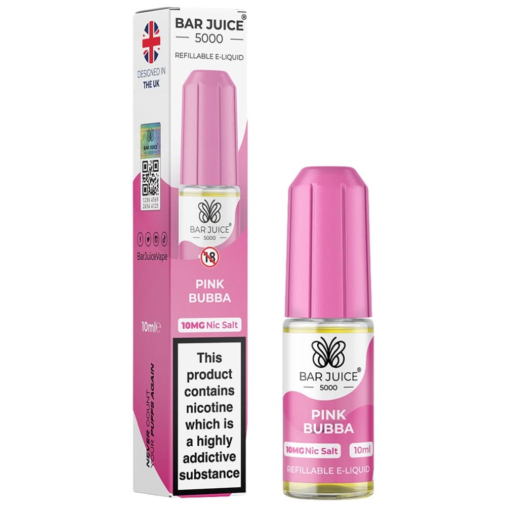 Pink Bubba Nic Salt E-Liquid by Bar Juice (10ml)
