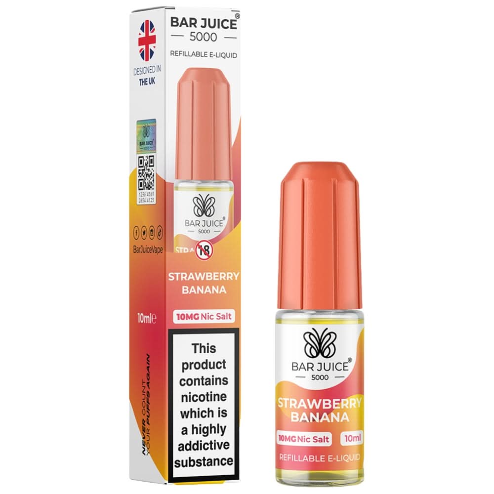 Strawberry Banana Nic Salt E-Liquid by Bar Juice (10ml)