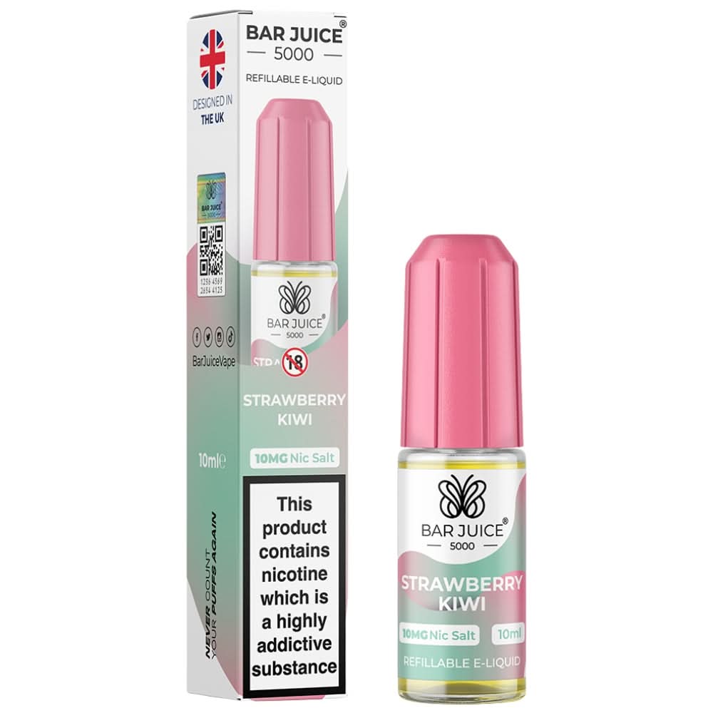 Strawberry Kiwi Nic Salt E-Liquid by Bar Juice (10ml)