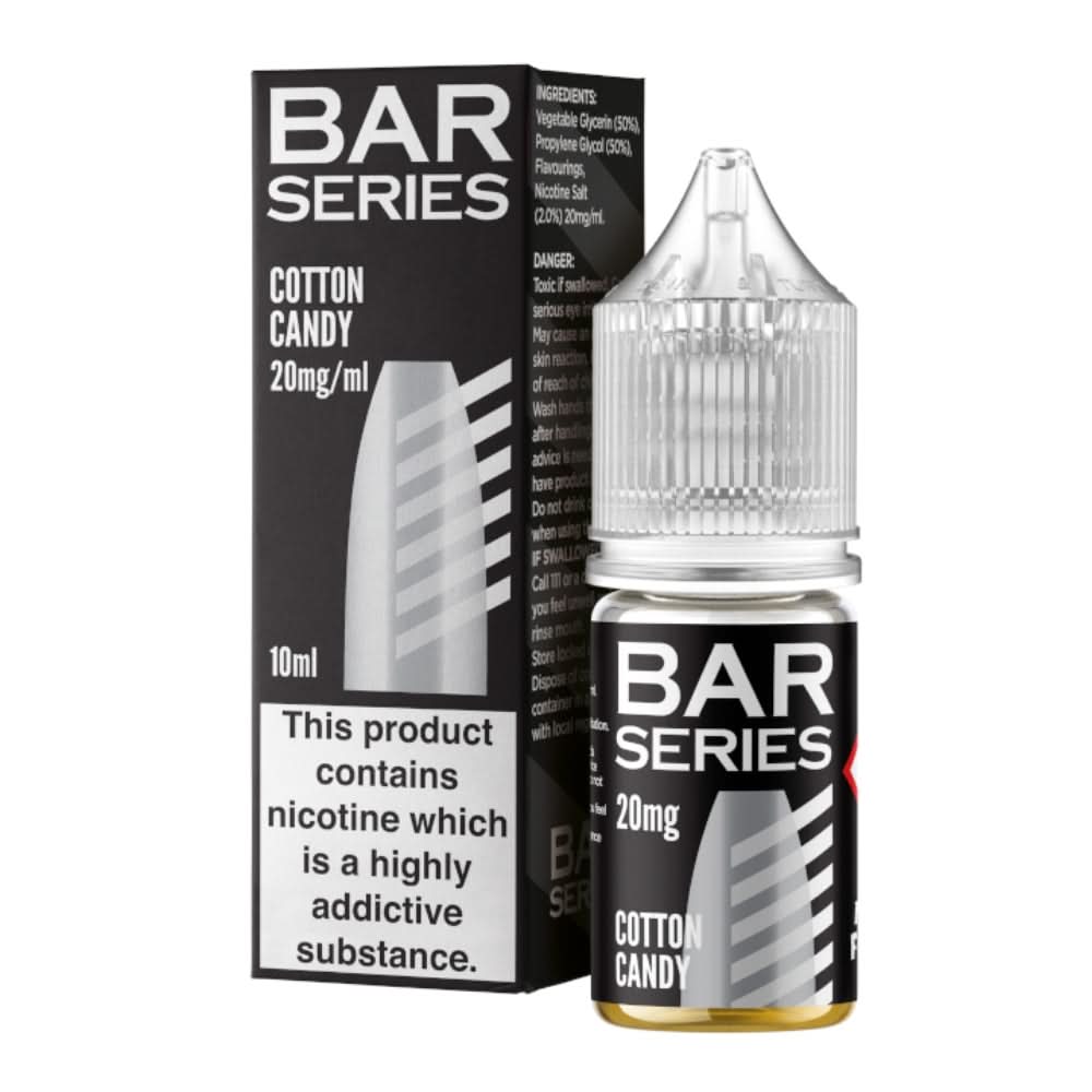 Cotton Candy Nic Salt E-Liquid by Bar Series (10ml)