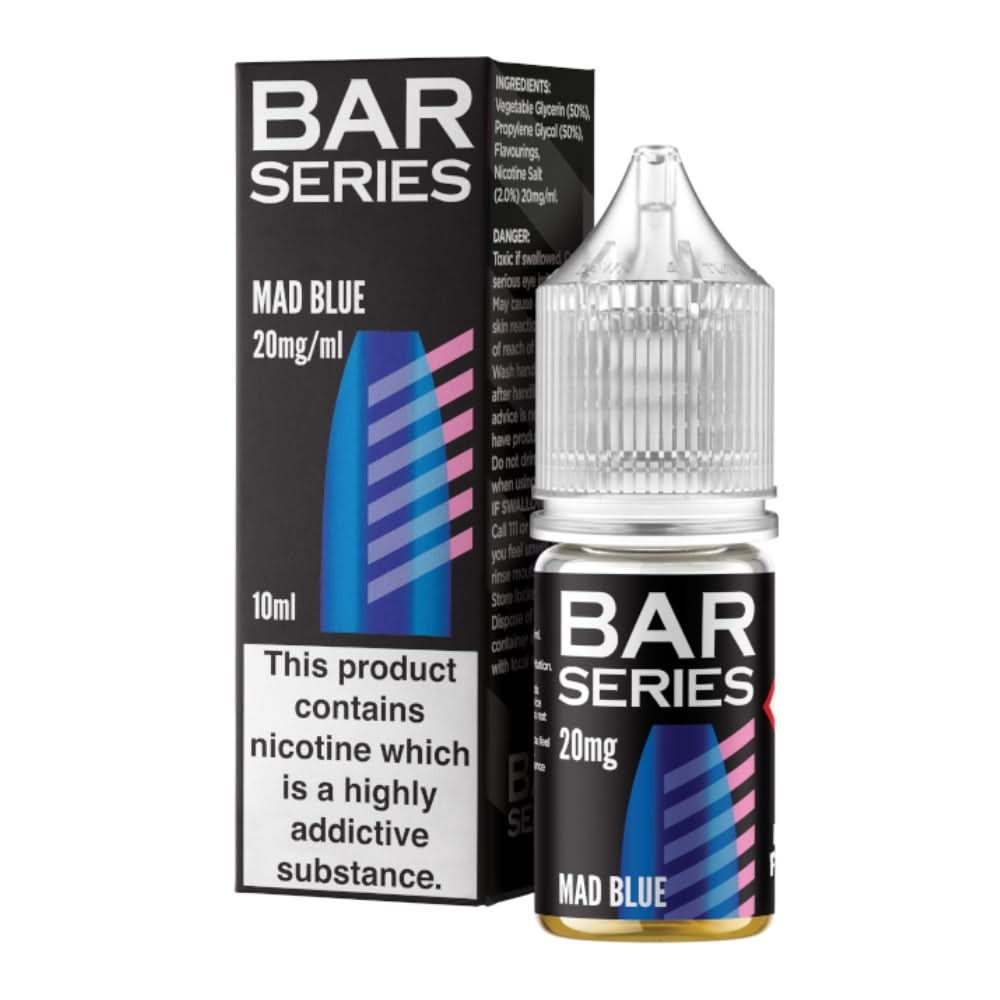 Mad Blue Nic Salt E-Liquid by Bar Series (10ml)