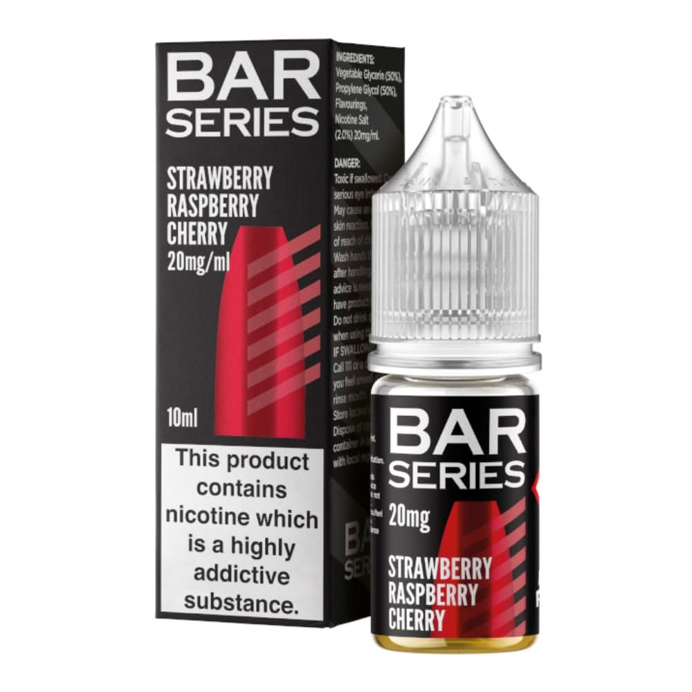 Strawberry Raspberry Cherry Nic Salt E-Liquid by Bar Series (10ml)