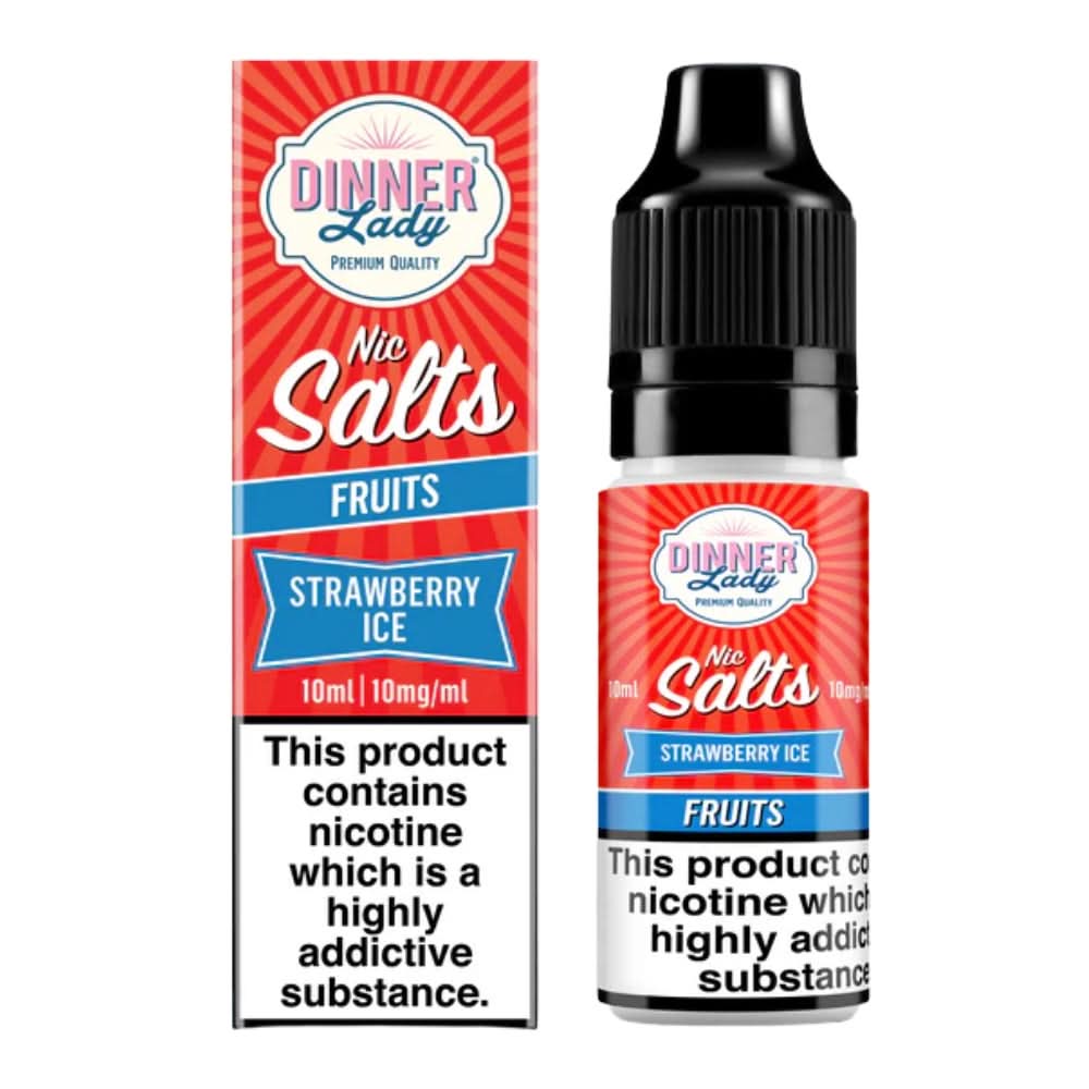 Strawberry Ice Nic Salt E-Liquid by Dinner Lady (10ml)