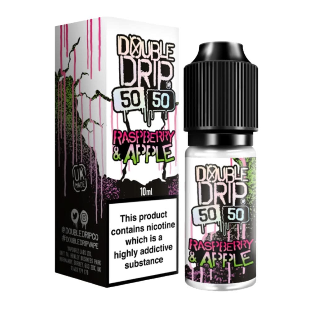 Raspberry & Apple E-Liquid 50/50 Series by Double Drip (10ml)