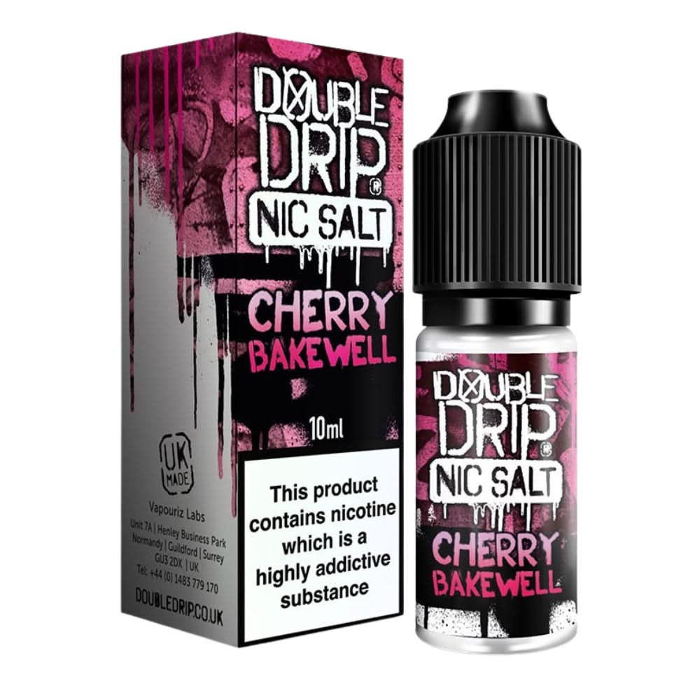 Cherry Bakewell Nic Salt E-Liquid by Double Drip (10ml)
