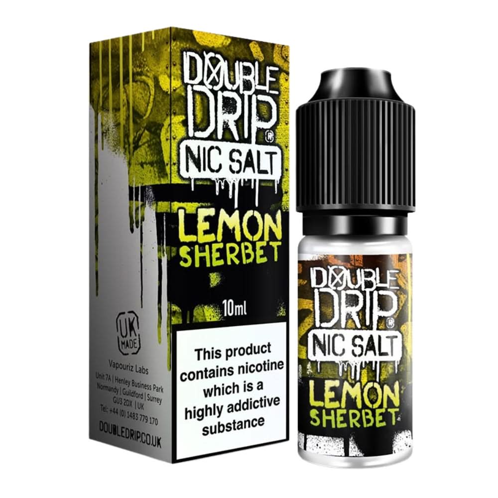 Lemon Sherbet Nic Salt E-Liquid by Double Drip (10ml)