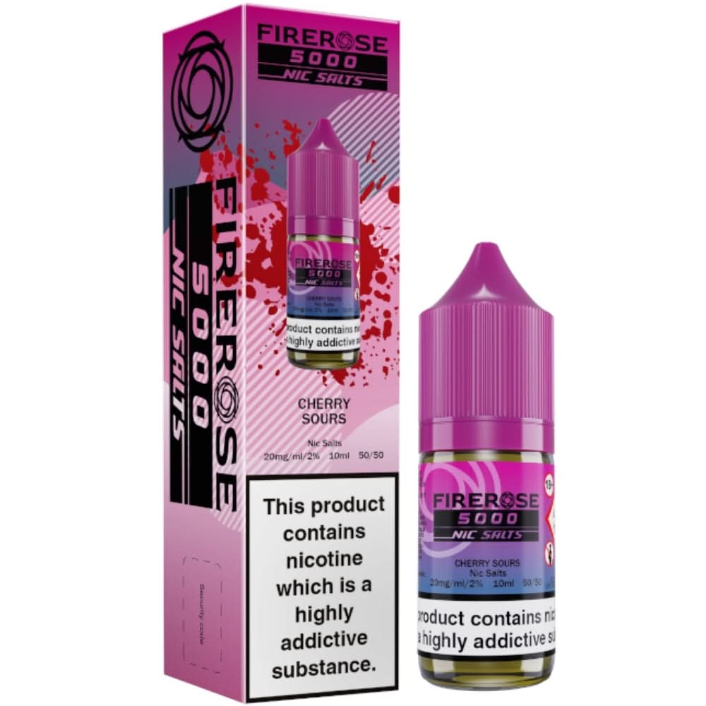 Cherry Sours Nic Salt E-Liquid Firerose 5000 by ELUX (10ml)