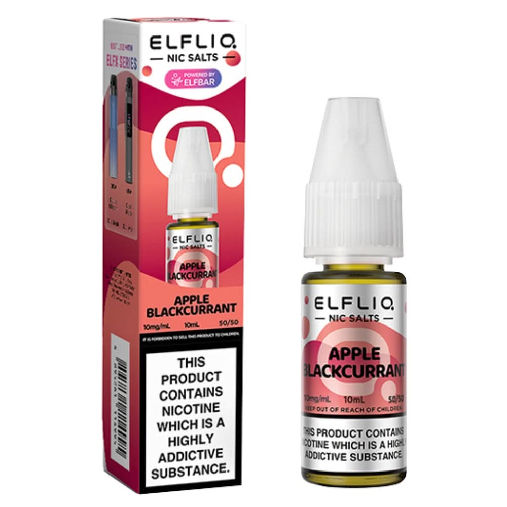 Apple Blackcurrant Nic Salt E-Liquid by Elf Bar Elfliq (10ml)