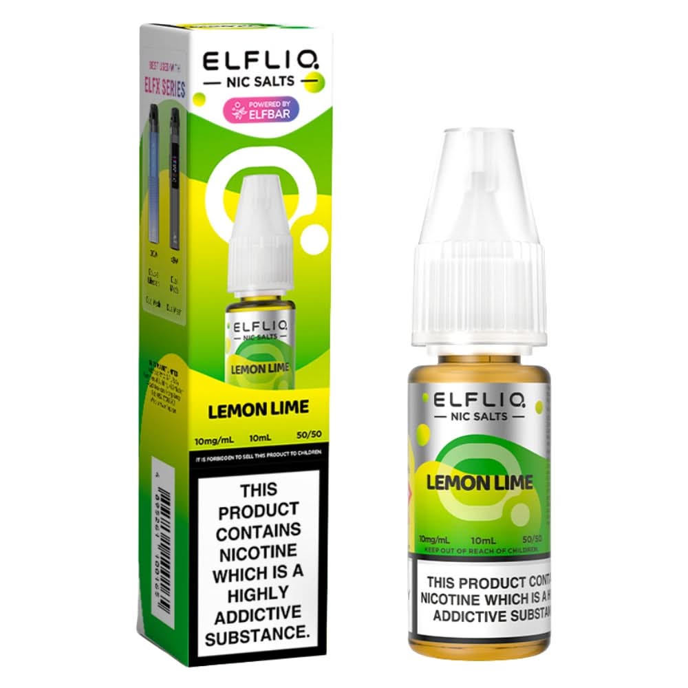 Lemon Lime Nic Salt E-Liquid by Elf Bar Elfliq (10ml)