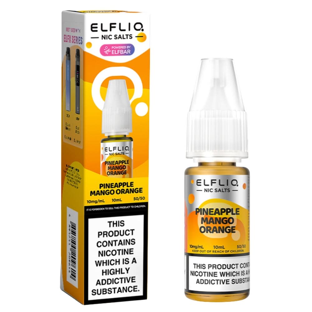 Pineapple Mango Orange Nic Salt E-Liquid by Elf Bar Elfliq (10ml)