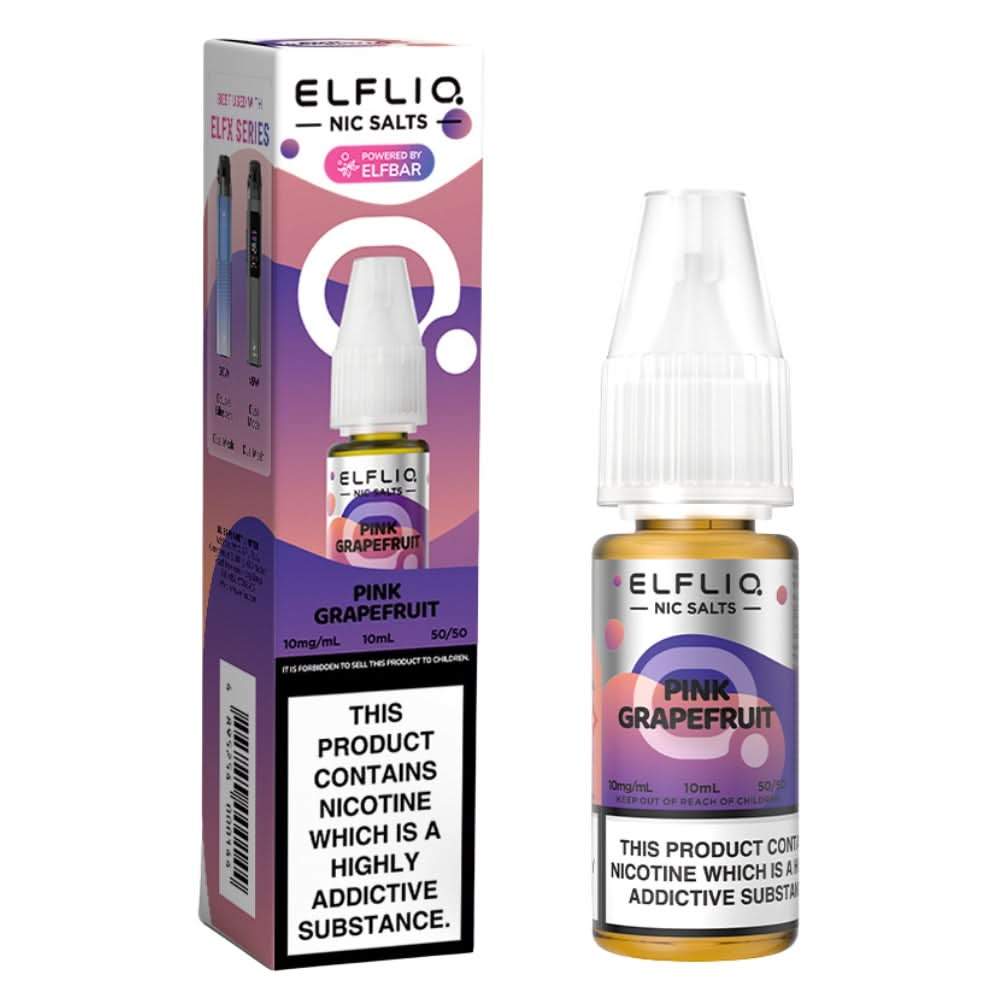 Pink Grapefruit Nic Salt E-Liquid by Elf Bar Elfliq (10ml)