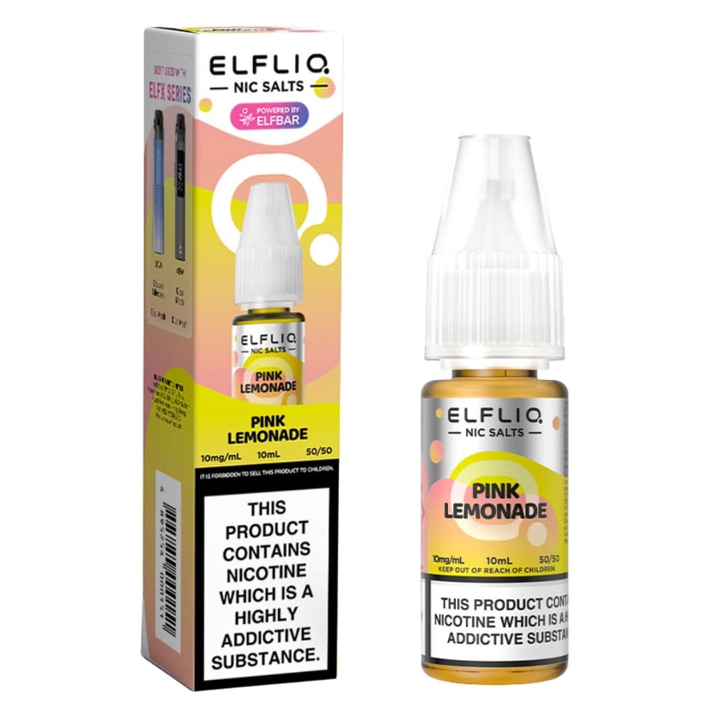 Pink Lemonade Nic Salt E-Liquid by Elf Bar Elfliq (10ml)