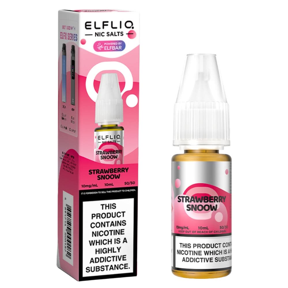 Strawberry Snoow (Strawberry Ice Cream) Nic Salt E-Liquid by Elf Bar Elfliq (10ml)