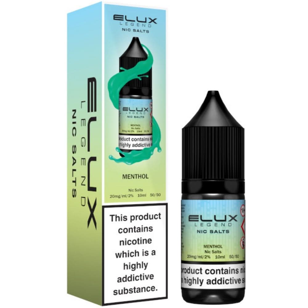 Menthol Nic Salt E-Liquid Legend Series by ELUX (10ml)
