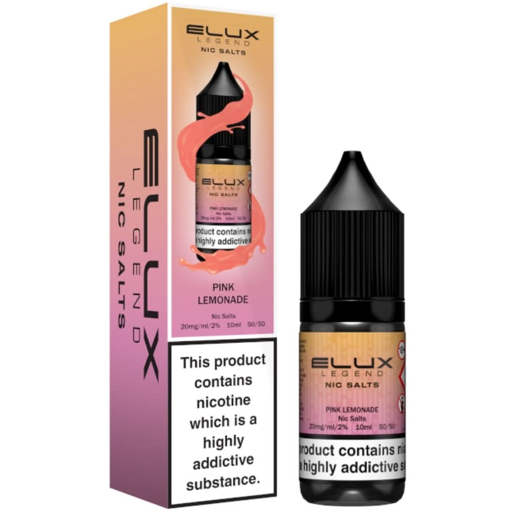 Pink Lemonade Nic Salt E-Liquid Legend Series by ELUX (10ml)