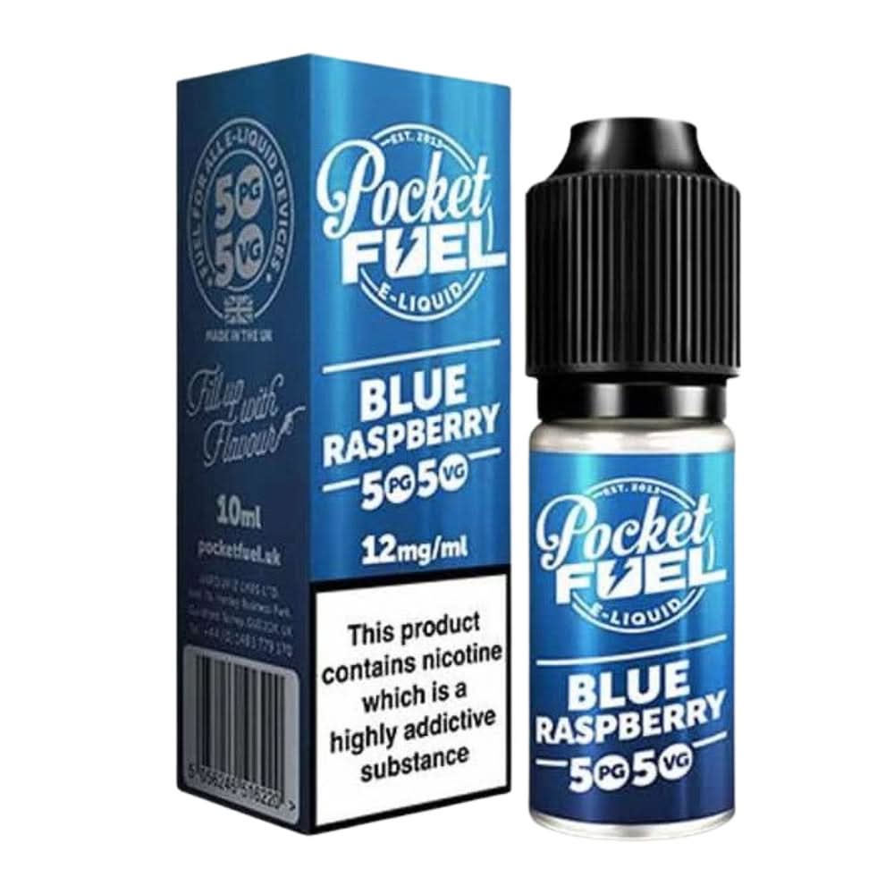 Blue Raspberry 50/50 E-Liquid by Pocket Fuel (10ml)