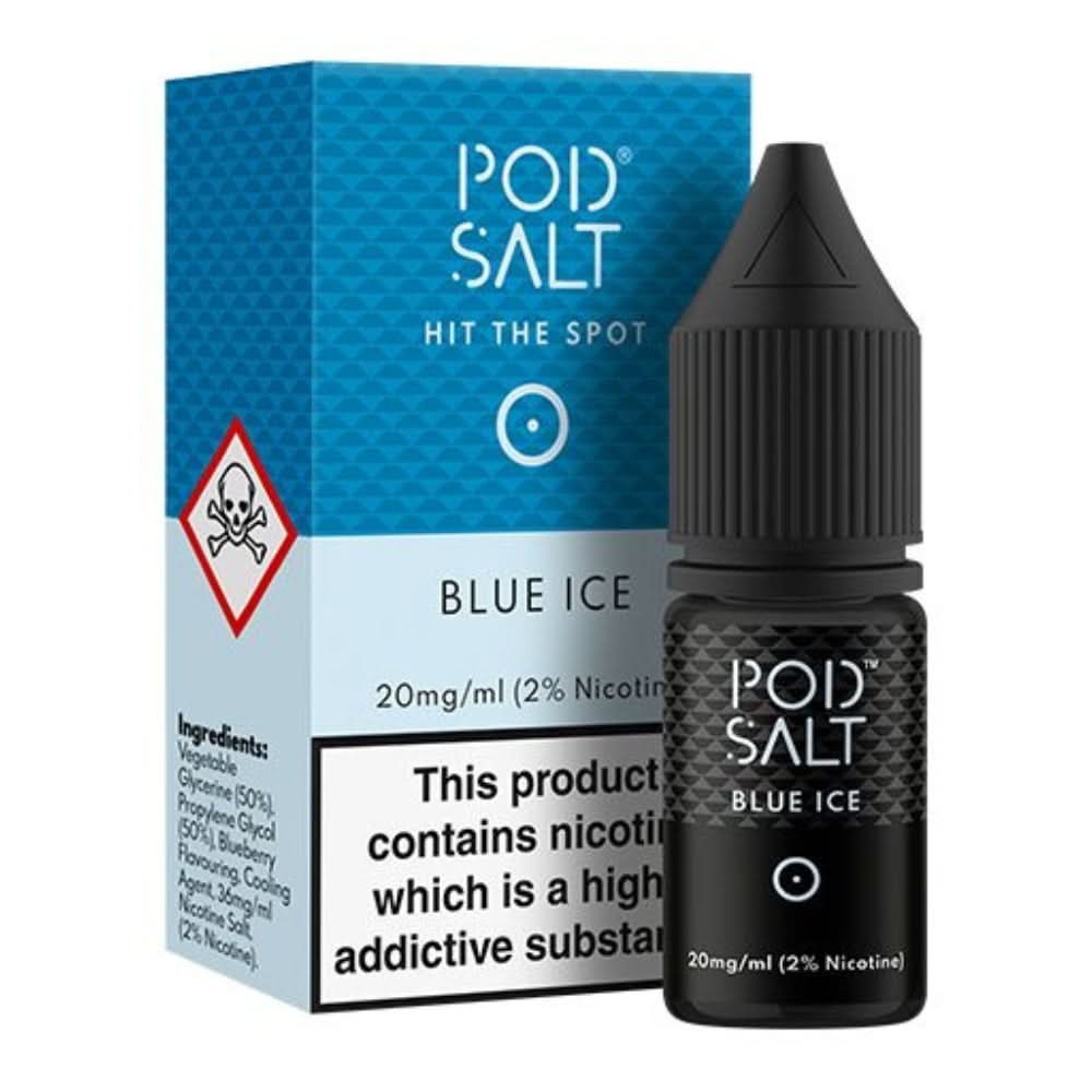 Blue Ice  Nic Salt E-Liquid by Pod Salt (10 ml)