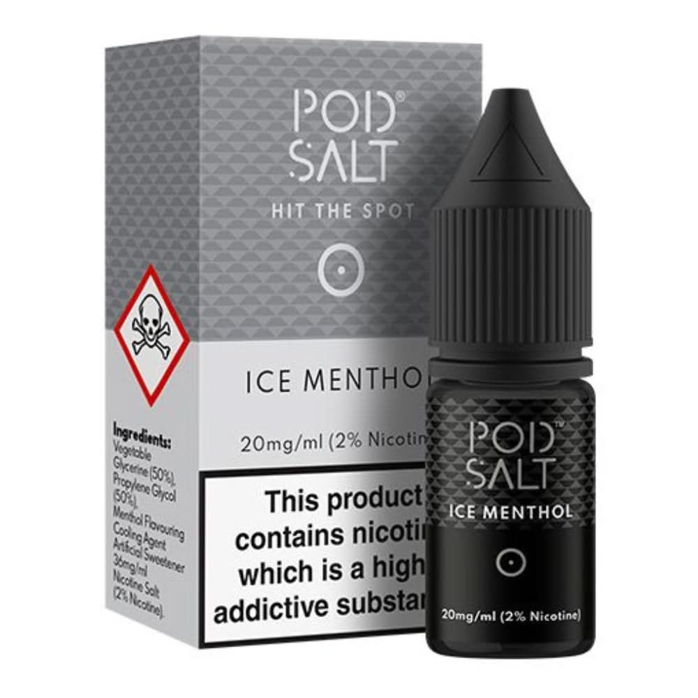 Ice Menthol Nic Salt E-Liquid by Pod Salt (10ml)