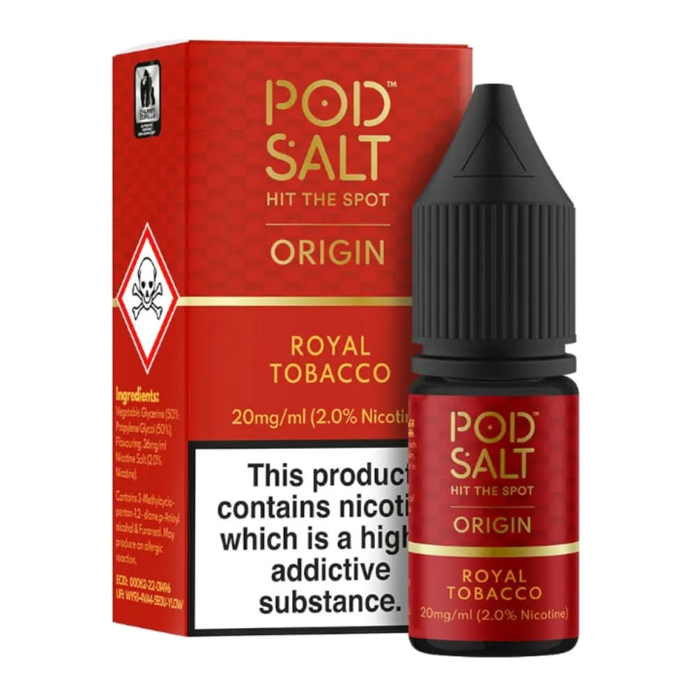 Royal Tobacco Nic Salt E-Liquid by Pod Salt (10ml)