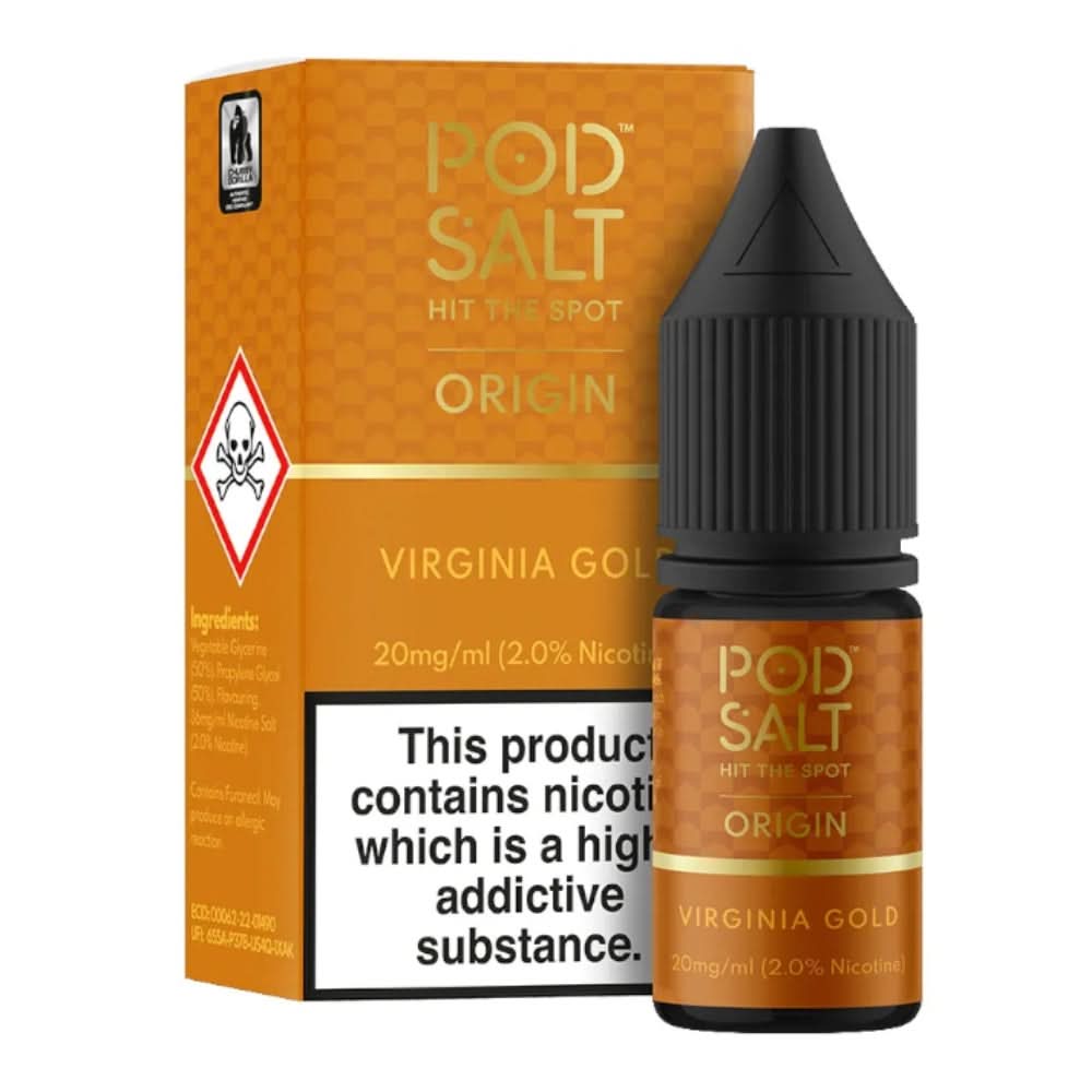 Virginia Gold Nic Salt E-Liquid by Pod Salt (10ml)