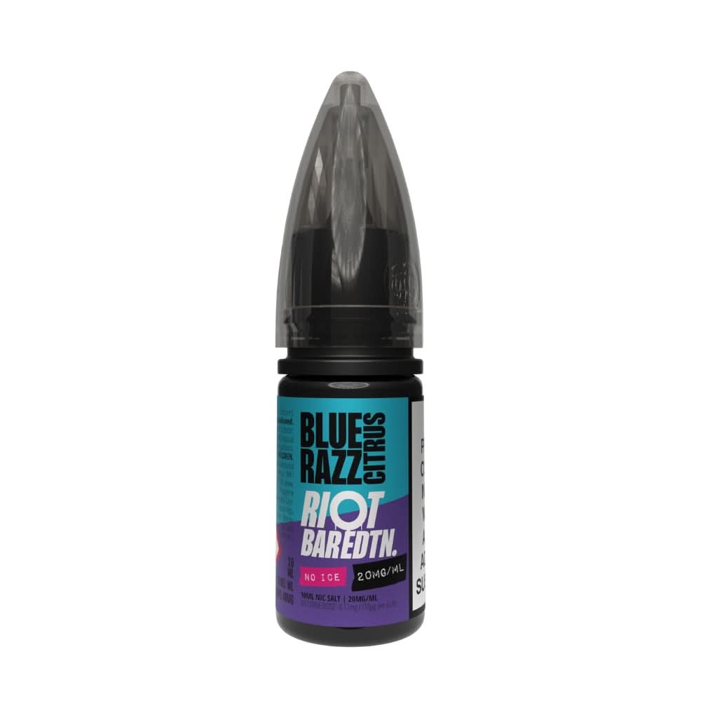 Blue Razz Citrus Nic Salt E-Liquid Bar Edition No Ice by Riot Squad (10ml)