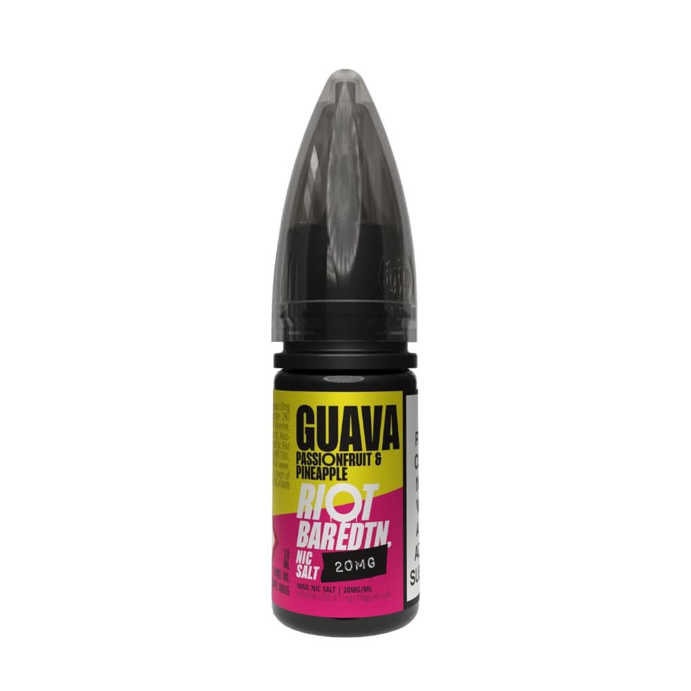 Guava, Passionfruit & Pineapple Nic Salt E-Liquid Bar Edition by Riot Squad (10ml)