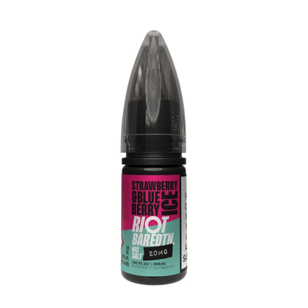 Strawberry & Blueberry Ice Nic Salt E-Liquid Bar Edition by Riot Squad (10ml)