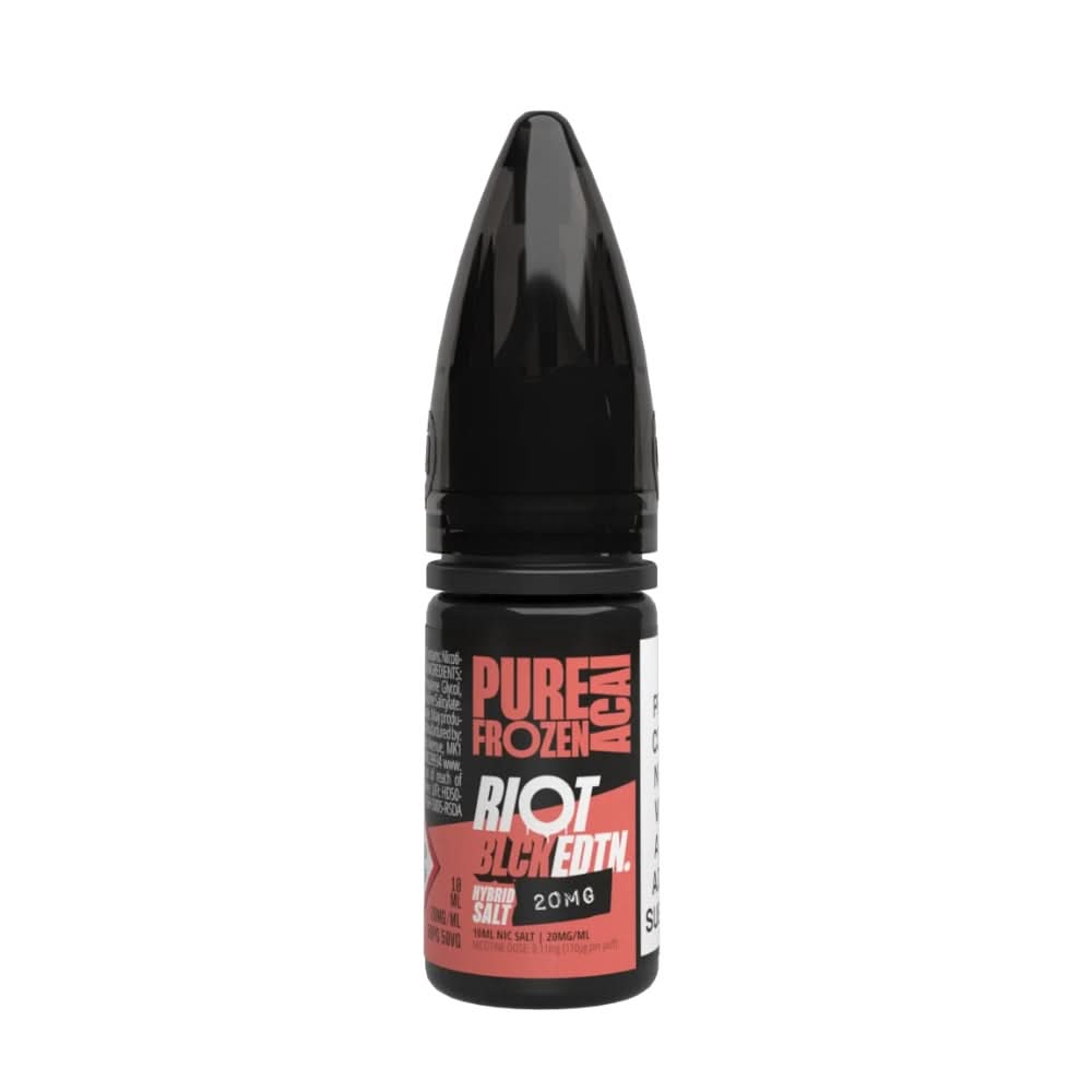 Pure Frozen Acai E-Liquid Black Edition by Riot Squad (10ml)