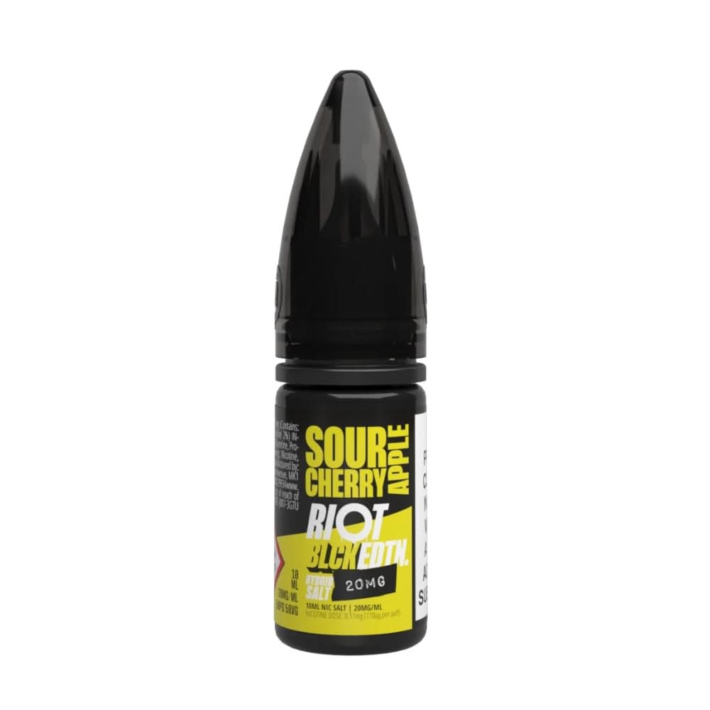 Sour Cherry & Apple E-Liquid Black Edition by Riot Squad (10ml)