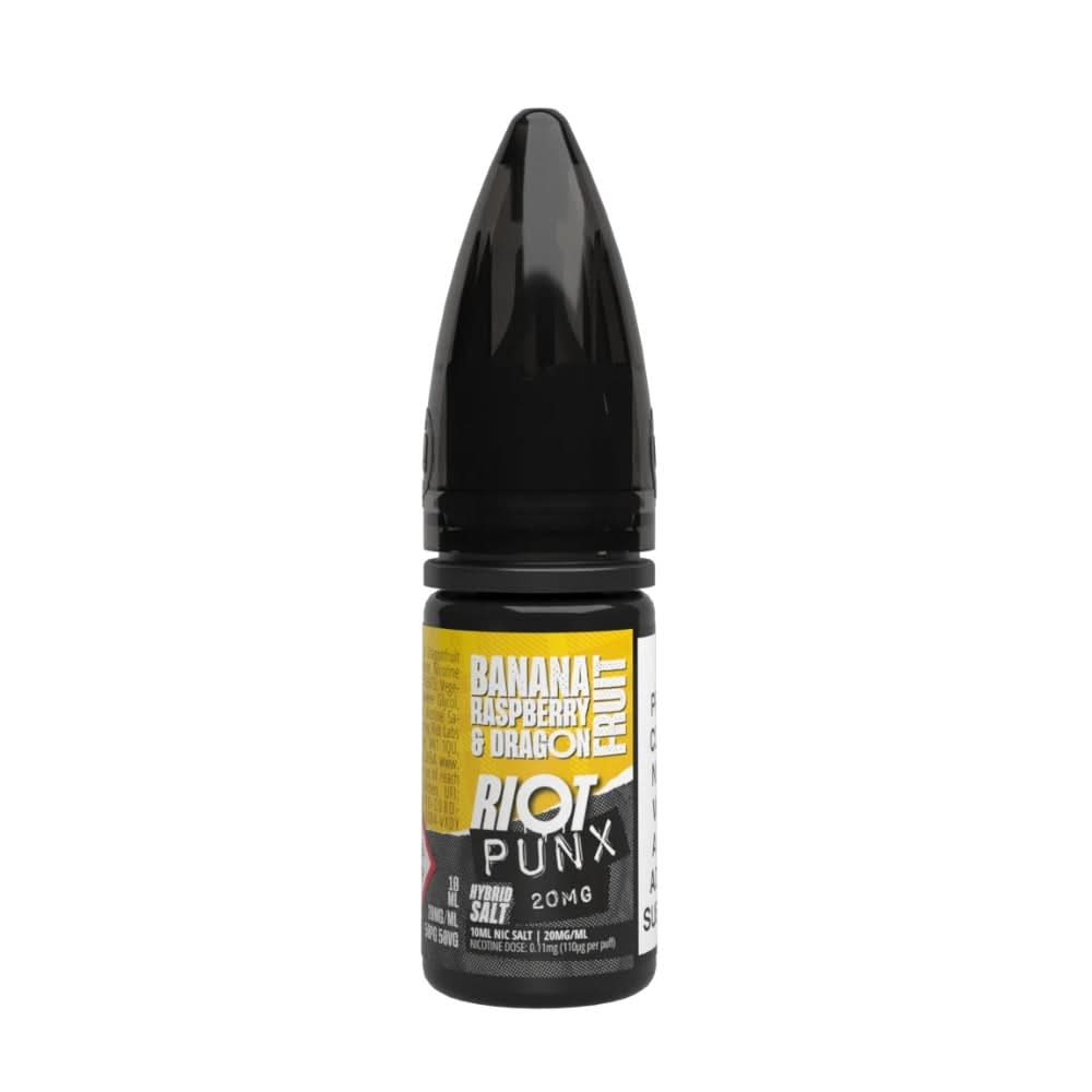 Banana, Raspberry & Dragon Fruit Hybrid Salt Punx Series by Riot Squad (10ml)