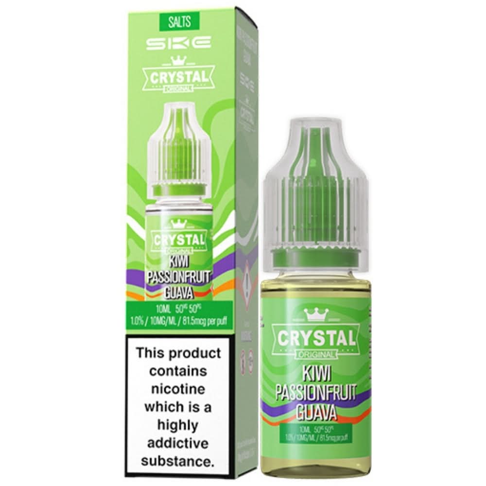 Kiwi Passionfruit Guava Nic Salt E-Liquid Original Series by SKE Crystal (10ml)