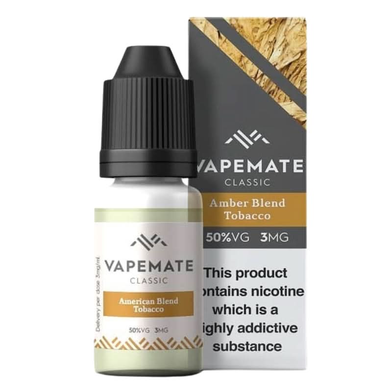 Amber Blend Tobacco E-Liquid by Vapemate (10ml)