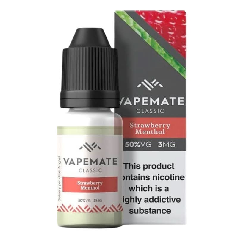 Strawberry Menthol E-Liquid by Vapemate (10ml)