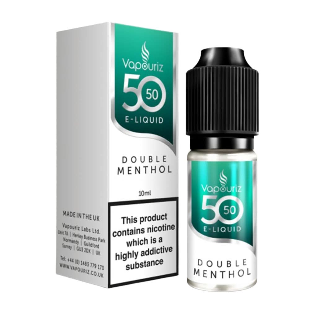 Double Menthol E-Liquid 50/50 Series by Vapouriz (10ml)