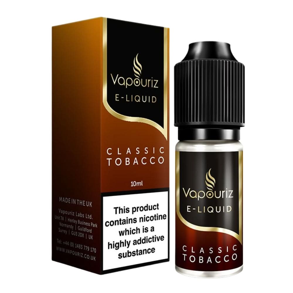 Classic Tobacco E-Liquid by Vapouriz (10ml)