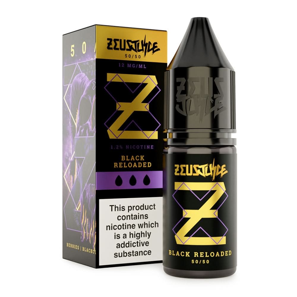 Black Reloaded E-Liquid 50/50 Series by Zeus Juice (10ml)