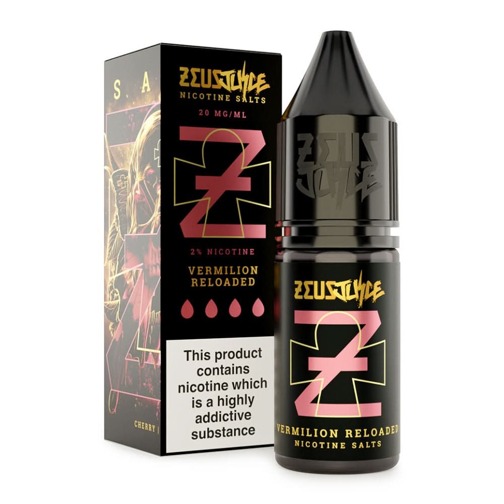 Vermilion Reloaded Nic Salt E-Liquid by Zeus Juice (10ml)