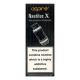 Nautilus X Replacement Vape Coils by Aspire (5 Pack)