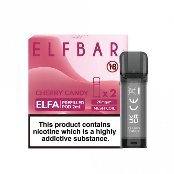 Cherry Candy Prefilled Pods Elfa Series by Elf Bar (2 x 2ml)