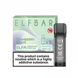 Cranberry Grape Prefilled Pods Elfa Series by Elf Bar (2 x 2ml)
