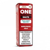 Fruity Berry Menthol Nic Salt E-Liquid by ONE E-Liquids (10ml)