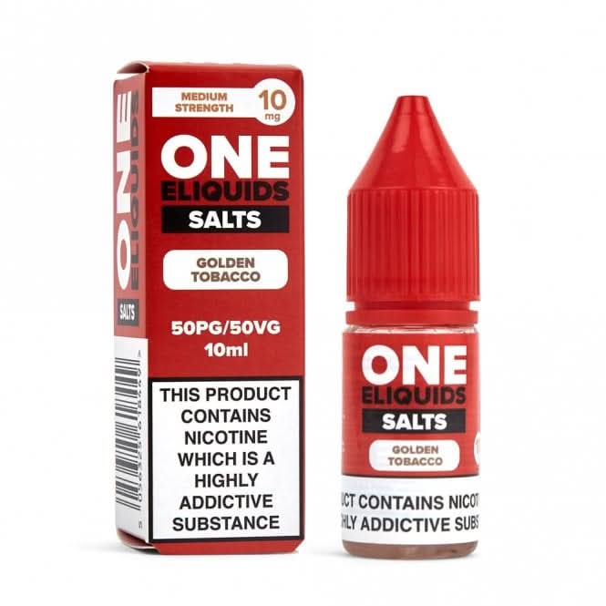 Golden Tobacco Nic Salt E-Liquid by ONE E-Liquids (10ml)