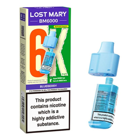 Lost Mary BM6000 Blueberry Prefilled Vape Pods