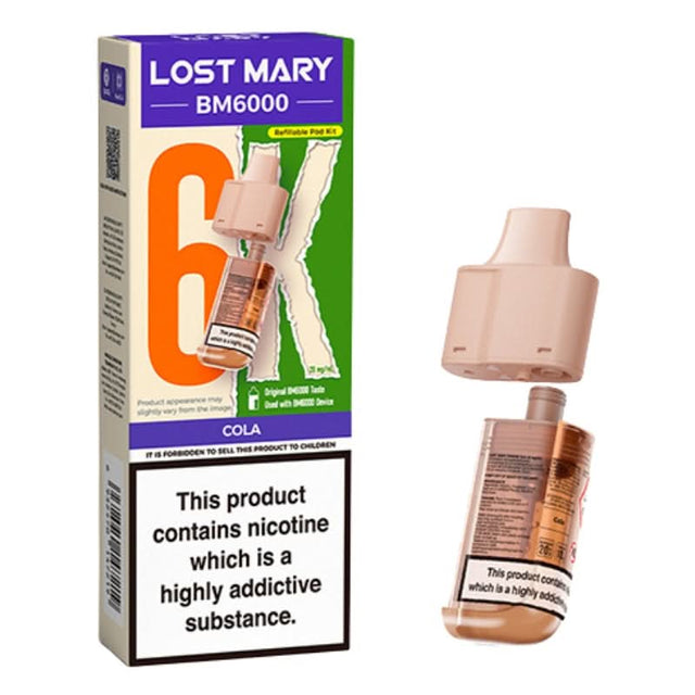 Lost Mary BM6000 Cola Prefilled Vape Pods