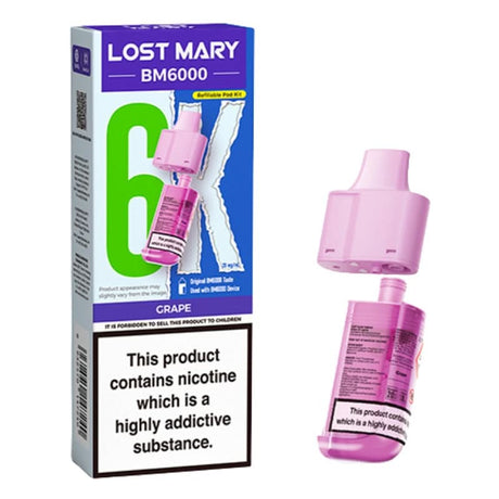 Lost Mary BM6000 Grape Prefilled Vape Pods