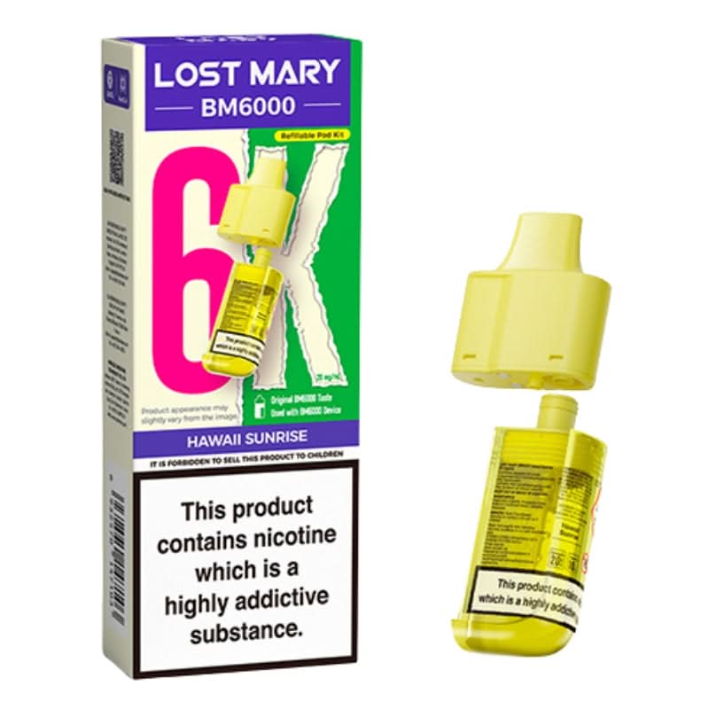 Lost Mary BM6000 Hawaii Sunrise Prefilled Vape Pods
