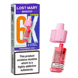 Lost Mary BM6000 Strawberry Kiwi BM6000 Prefilled Pods by Lost Mary (2ml + 10ml) Prefilled Vape Pods