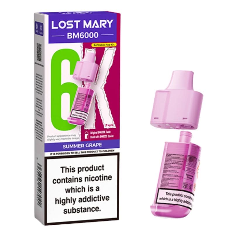 Lost Mary BM6000 Summer Grape Prefilled Vape Pods
